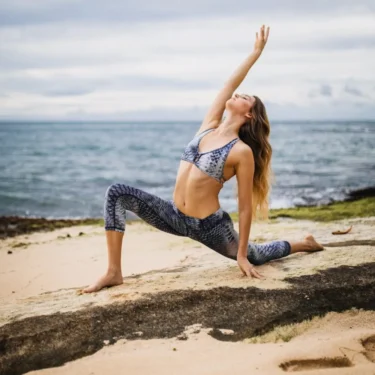 beach yoga